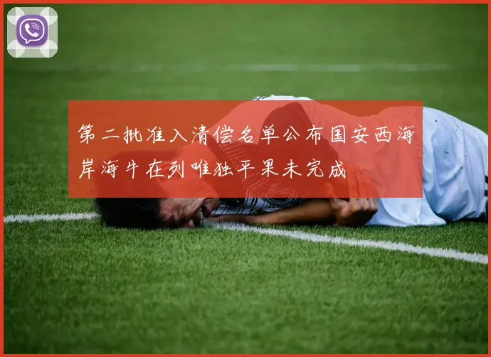 第二批准入清偿名单公布国安西海岸海牛在列唯独平果未完成